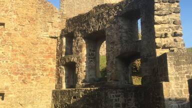 Castle ruins. Beautiful area. Near Baumholder Germany. Slightly rugged terrain in spots.