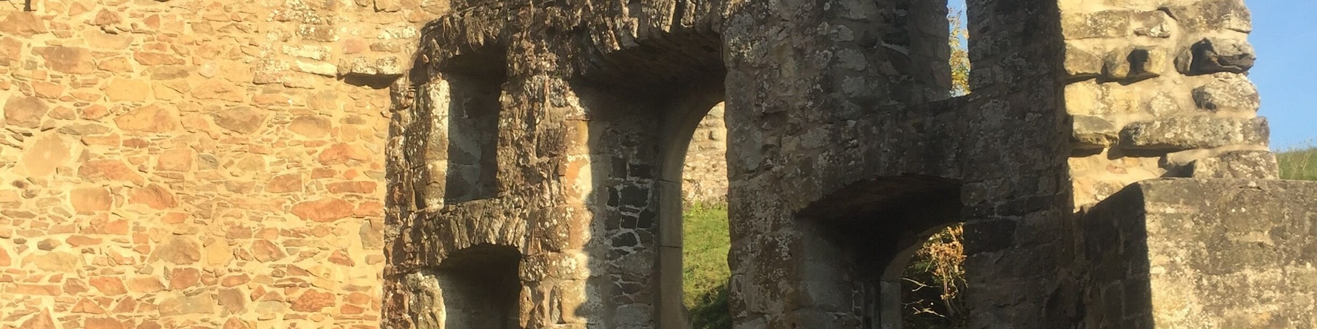 Castle ruins. Beautiful area. Near Baumholder Germany. Slightly rugged terrain in spots.
