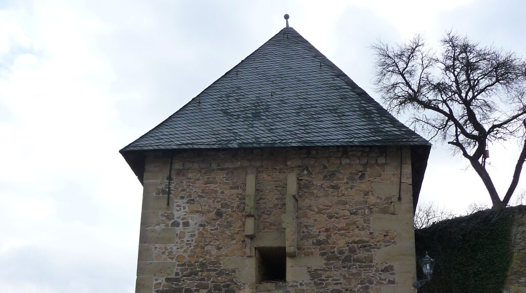 Erstes Tor der Burg Lichtenberg (Landkreis Kusel, Rheinland-Pfalz, Deutschland)