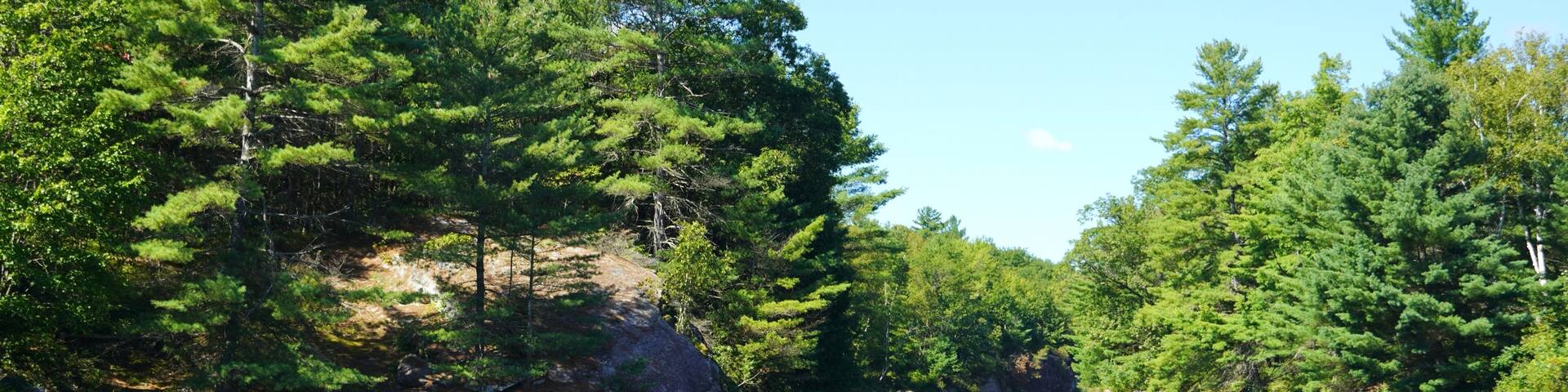 Scenery in a Muskoka Ontario Lake in Cottage Country