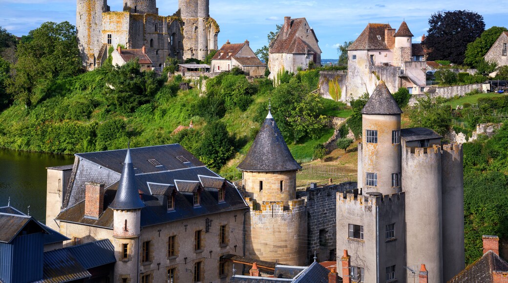 Bourbon castle in Bourbon-l'Archambault town, France