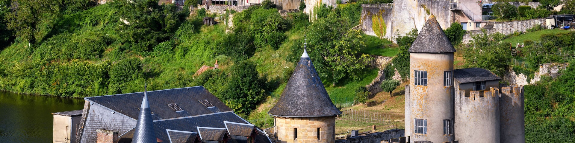 Bourbon castle in Bourbon-l'Archambault town, France