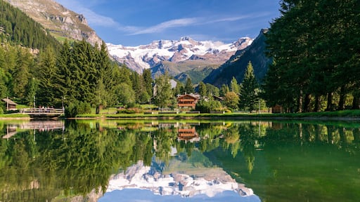 Gover lake, gressoney saint jan, italy
