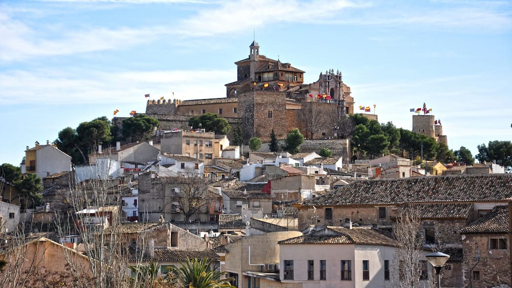 Vista del Castillo-Santuario de Caravaca de la Cruz, Murcia, España
