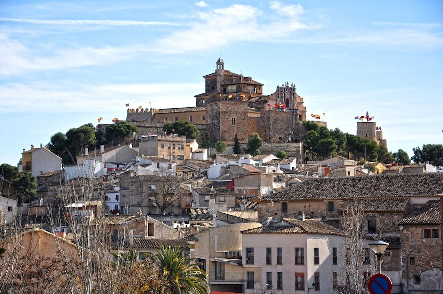 Vista del Castillo-Santuario de Caravaca de la Cruz, Murcia, España
