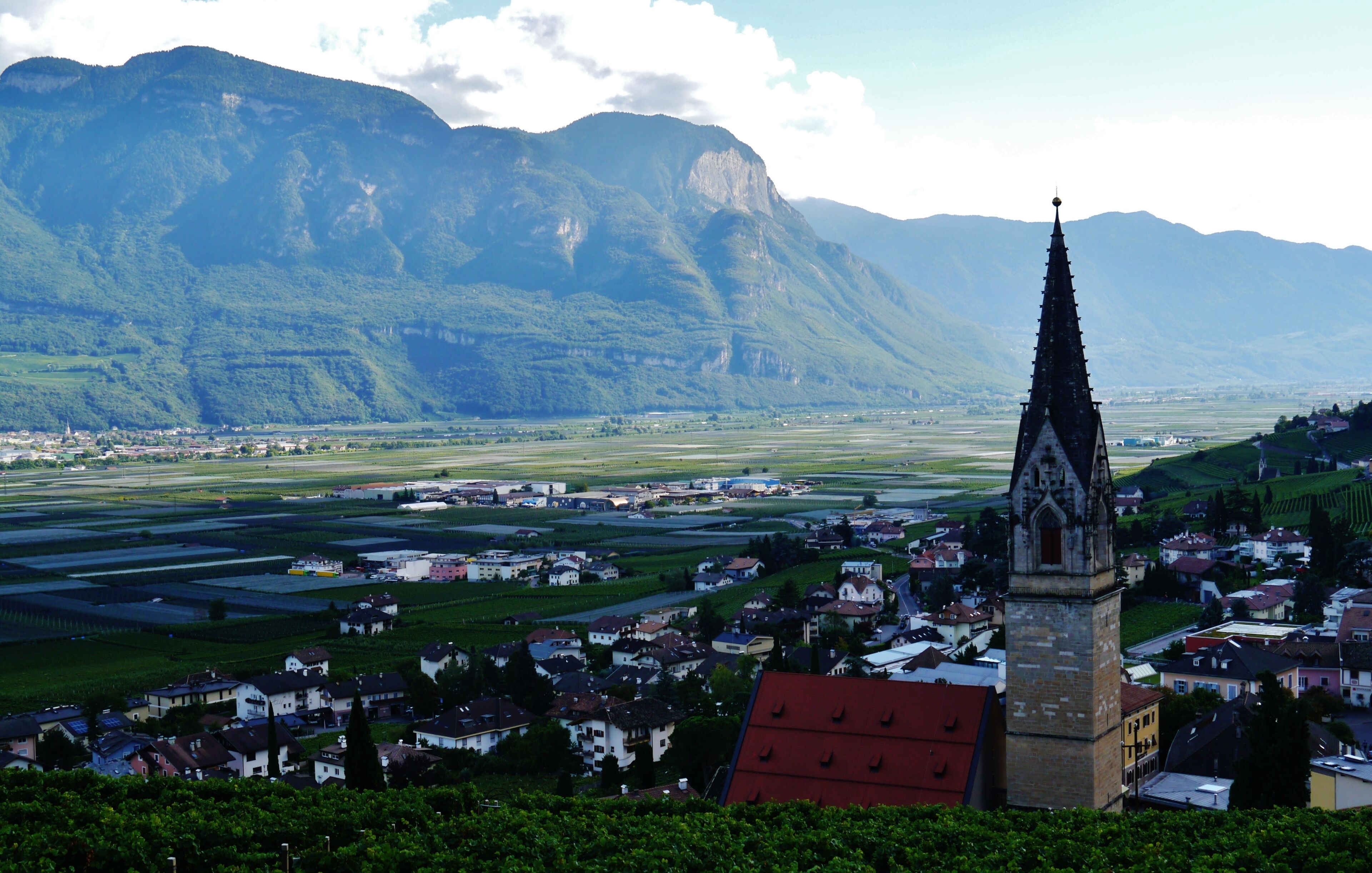 View to Termeno sulla strada del vino, Province of Bolzano (South Tyrol), Region of Trentino-Alto Adige/Südtirol, Italy