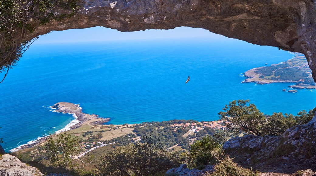 mountain over oriñon in cantabria