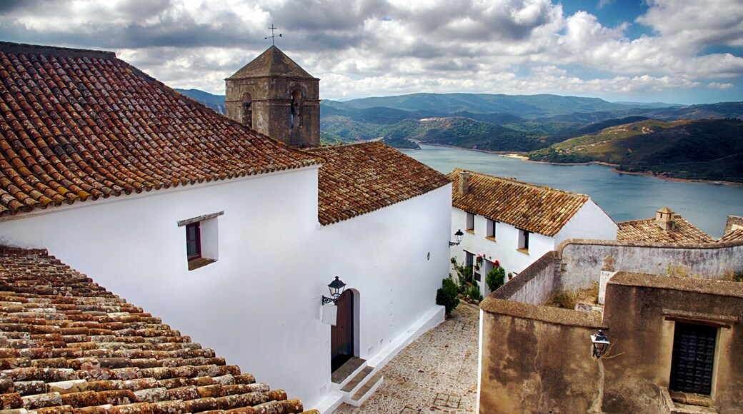Wonderful streets of Castellar de la Frontera, an ancient town in the province of Cadiz, Spain.