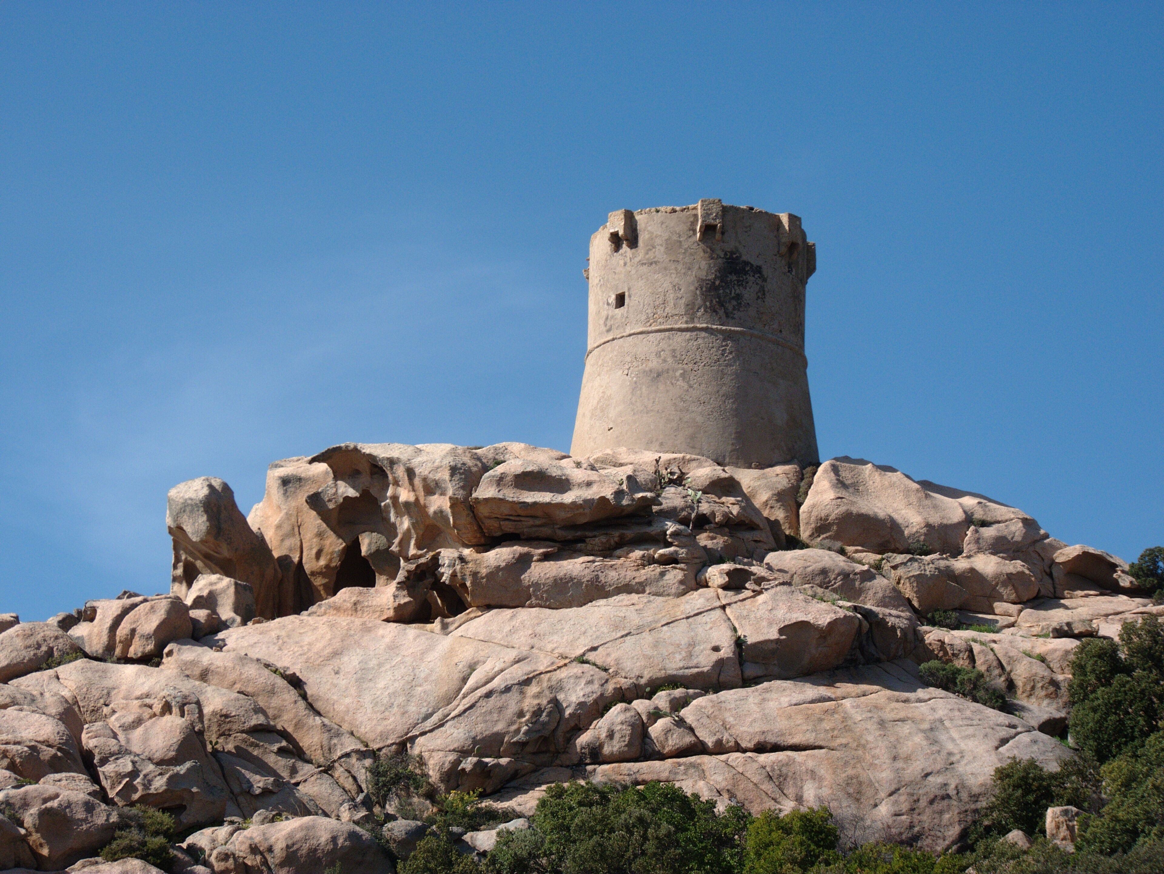 Genoese tower of Senetosa (Corse-du-Sud).