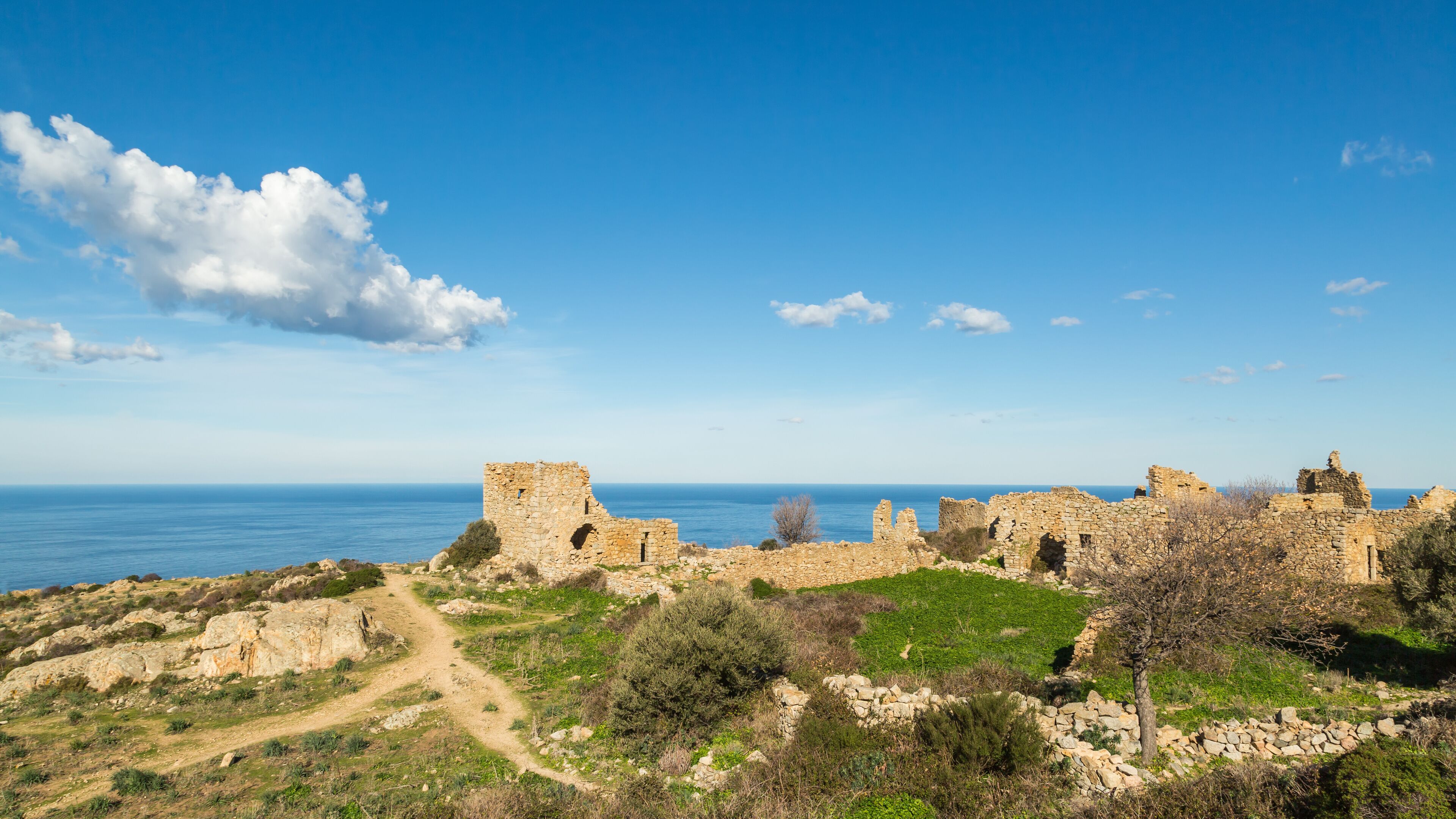 Abandoned village of Occi near Lumio in Corsica