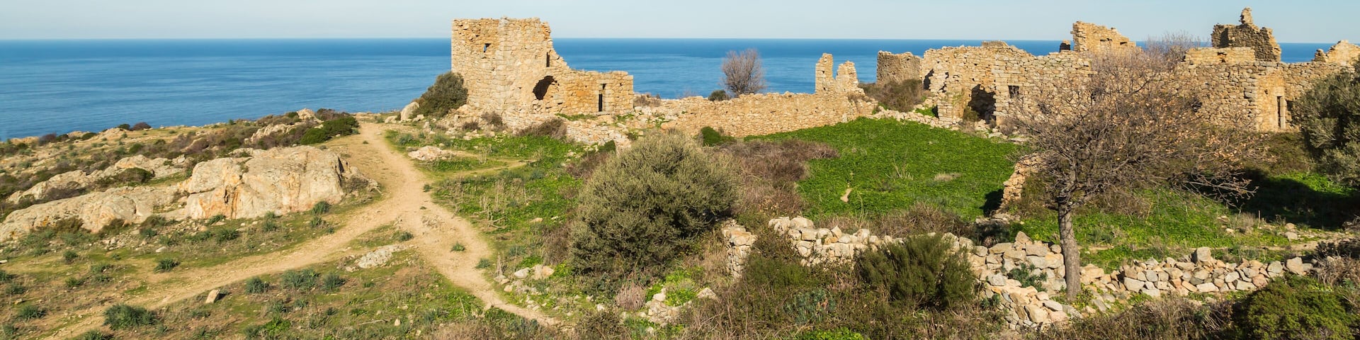 Abandoned village of Occi near Lumio in Corsica