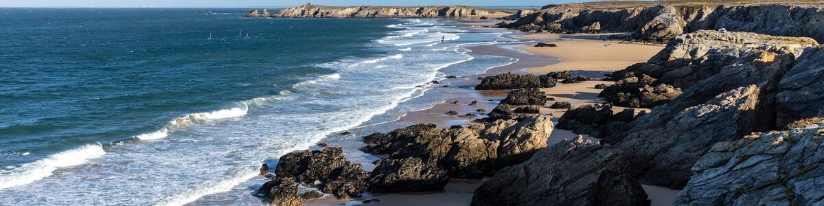 Port Bara and Port Rhu on west coast of Saint-Pierre Quiberon (Morbihan, France); Shutterstock ID 1260092770; Purchase Order: -
