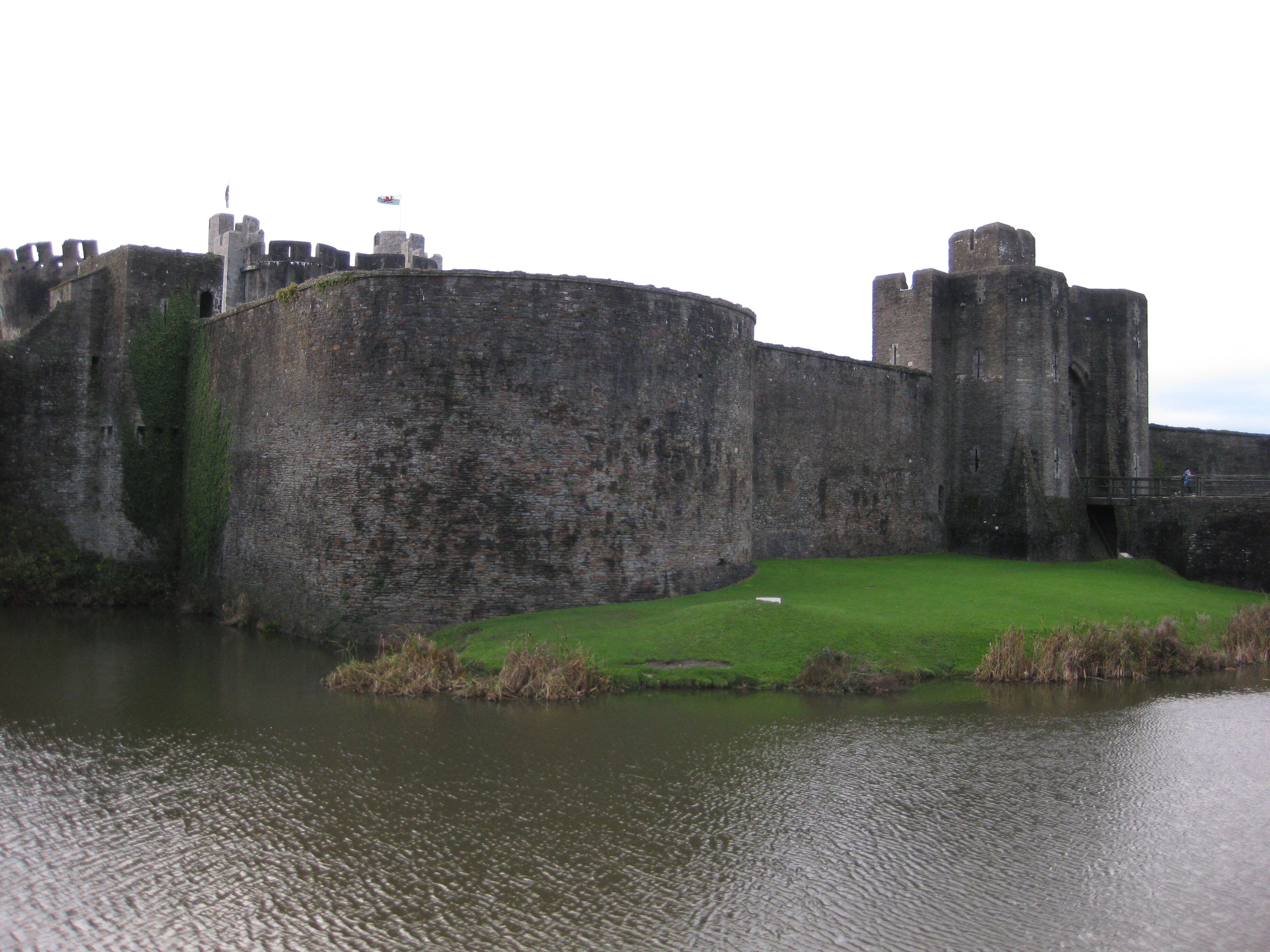 Striking to see this semi-restored castle smack bang in the middle of town.