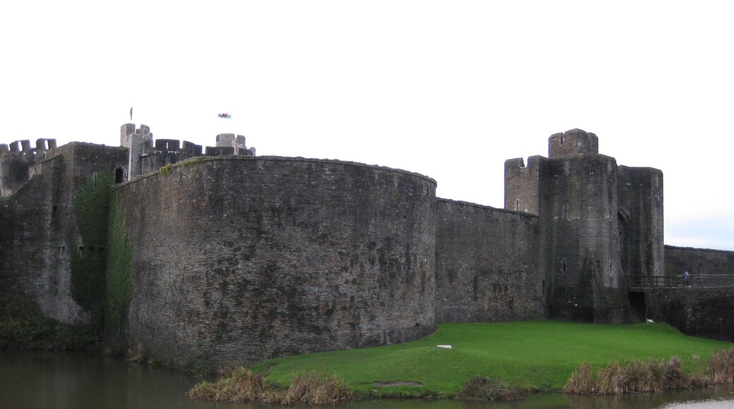 Striking to see this semi-restored castle smack bang in the middle of town.