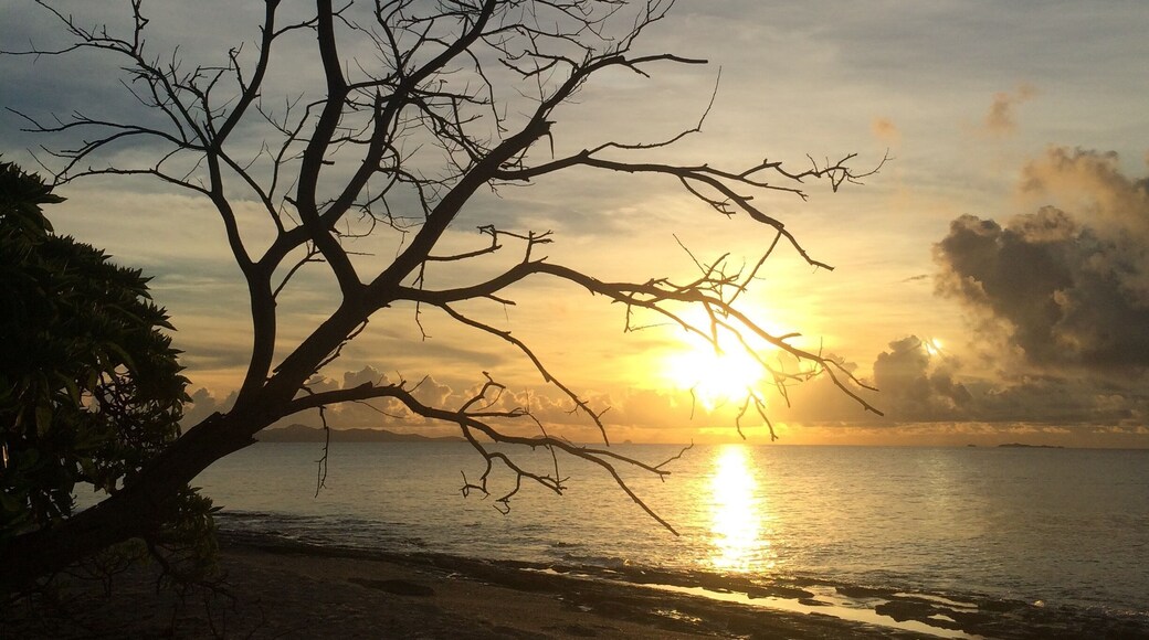 Valentine's Day #sunset on the beautiful Fijian Bounty Island #fiji