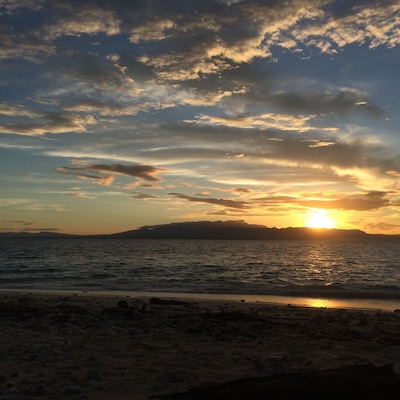 #sunrise on bounty island #goldenhour love #fiji #paradise