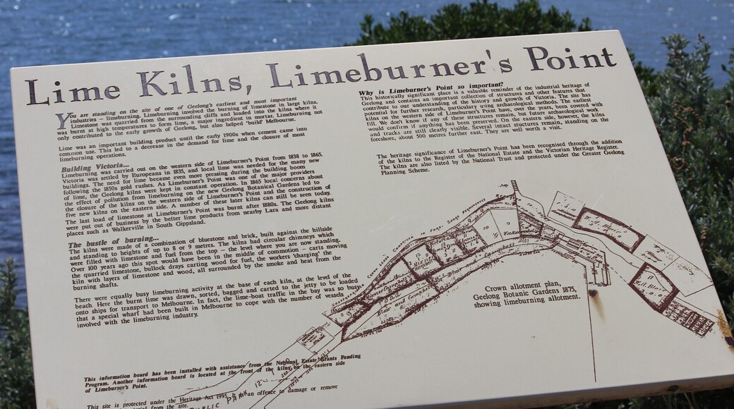 When the tide is low, you can see the remains of the lime kilns. You can see them on the Stingaree Bay side of Eastern Park. They are reinforced with steel.
#localgem