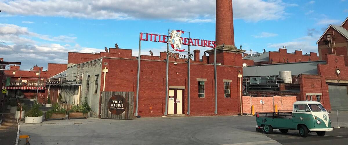 Walking distance from the South Geelong train station, the Little Creatures Brewery is a fun place to spend the day. It's like the Willy Wonka factory for beer lovers! White Rabbit is also on the premises. #SMDdoesOZ #Geelong #Australia