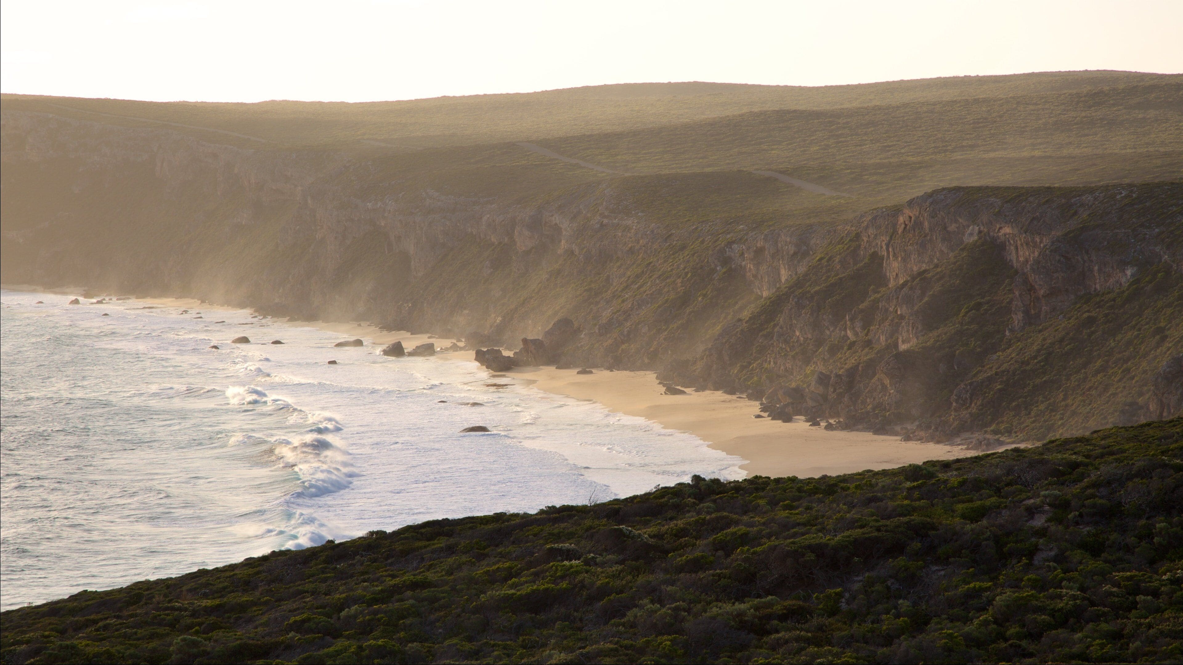 Flinders Chase National Park qui includes vues littorales, plage de sable et panoramas
