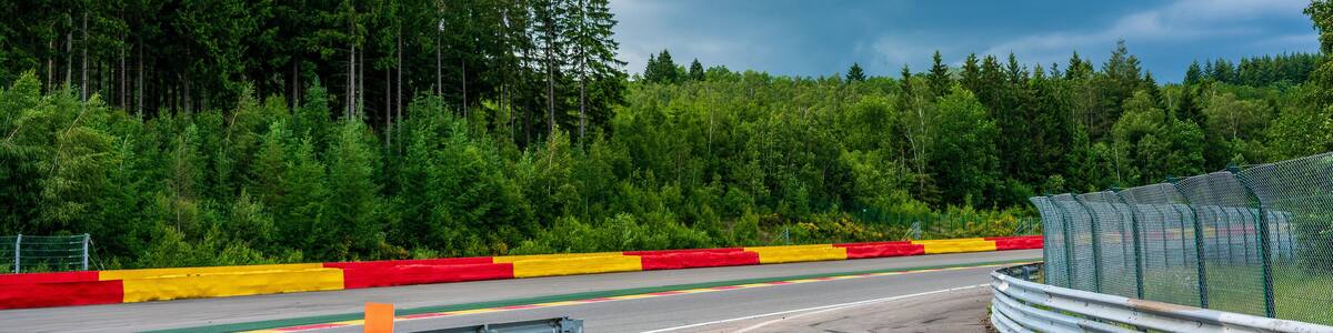 The Circuit de Spa-Francorchamps, motorsport racetrack in Belgium.