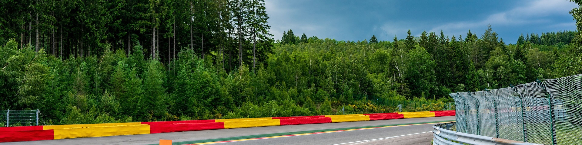 The Circuit de Spa-Francorchamps, motorsport racetrack in Belgium.