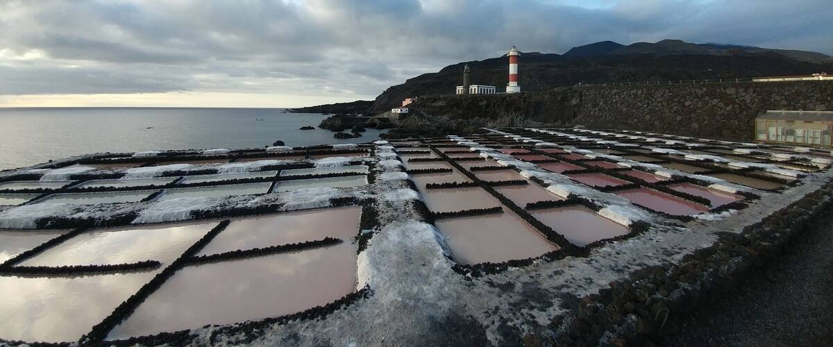 Salinas de Fuencaliente, great views. There is also restaurant if you fancy stopping by and have a coffee or meal. There is bus to take you back to Fuencaliente but last one leaves before 6pm.
