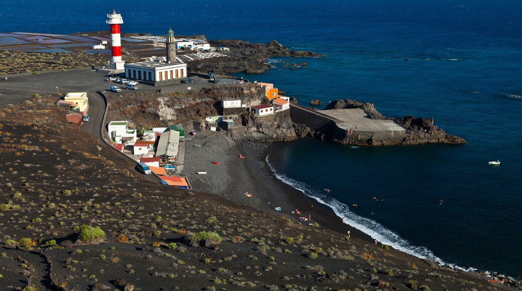 Salinas y faros de Fuencaliente. Pueblo Fuencaliente. Isla La Palma. Provincia Santa Cruz. Islas Canarias. España