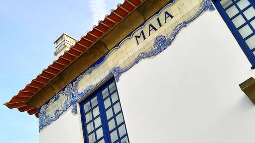 The building of the Railway Station of Maia. This railway line was opened in 1932 and you go by train from Porto to Guimarães.
The section between Senhora da Hora and Trofa was closed in 2002 because of the construction of the Metro do Porto.
Ever since the old railway line functions as a Ecovia, which stands for a walking and cycling path. Many people use this 5km stretch of asphalt for recreational activities nowadays. Even the station's building was restored recently and it is a restaurant now. A great example how to transfer old #infrastructure into something new and useful!
#History #Portugal #Railway