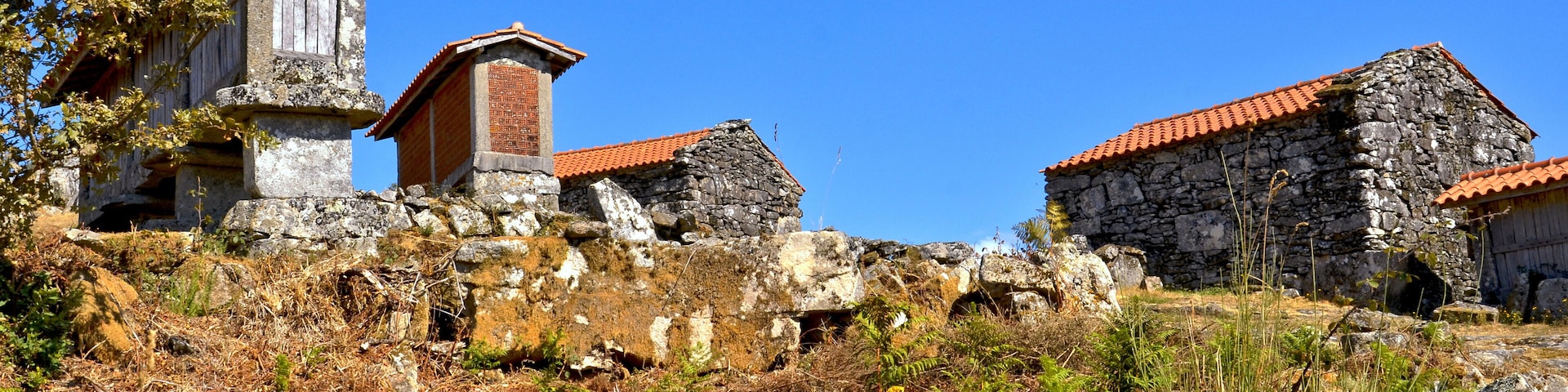 The granaries of the charming village of Porreiras, in Paredes de Coura, Portugal