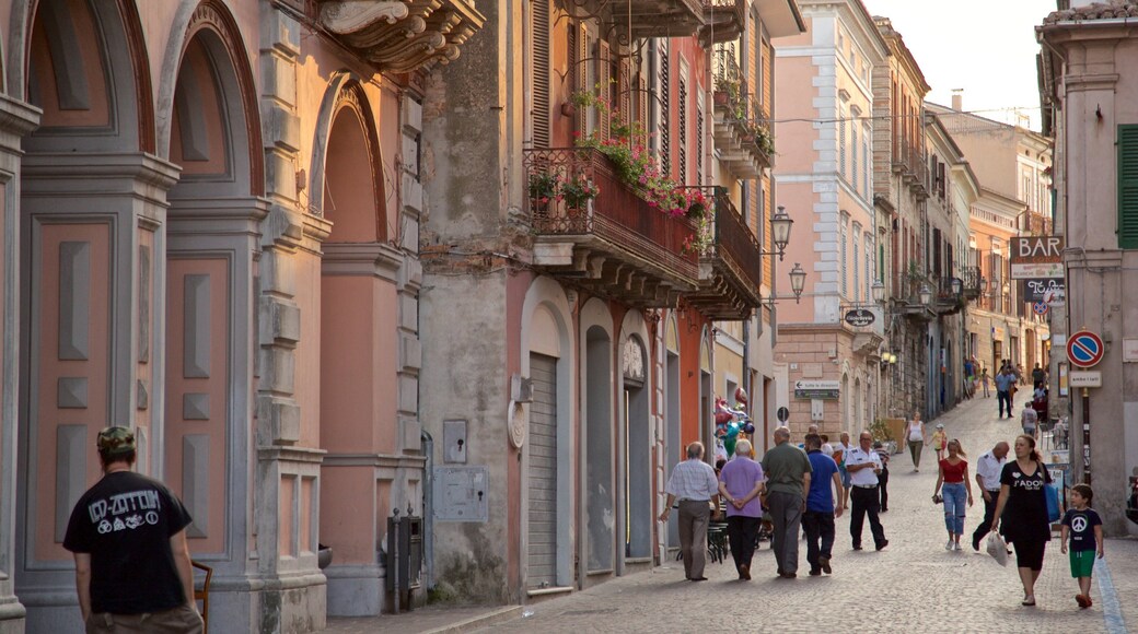 Atri showing street scenes as well as a small group of people