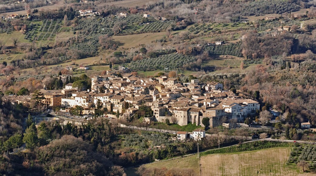 landscape of San Gemini, central italy, umbria