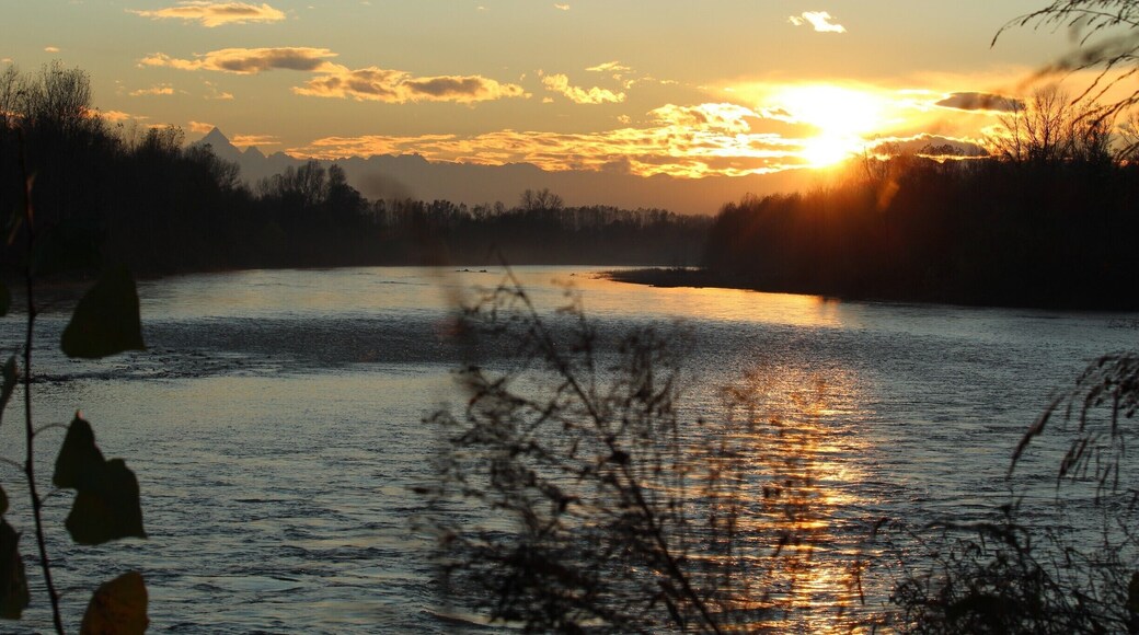 A small village near Turin, on the banks of the river Po!