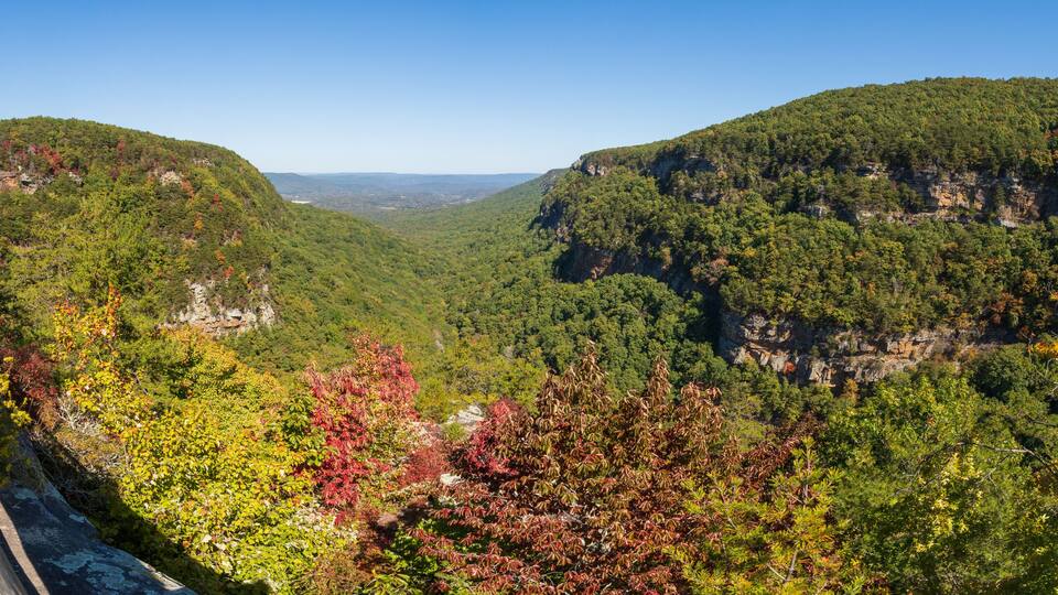An Overlook at Cloudland Canyon State Park in Rising Fawn, Georgia