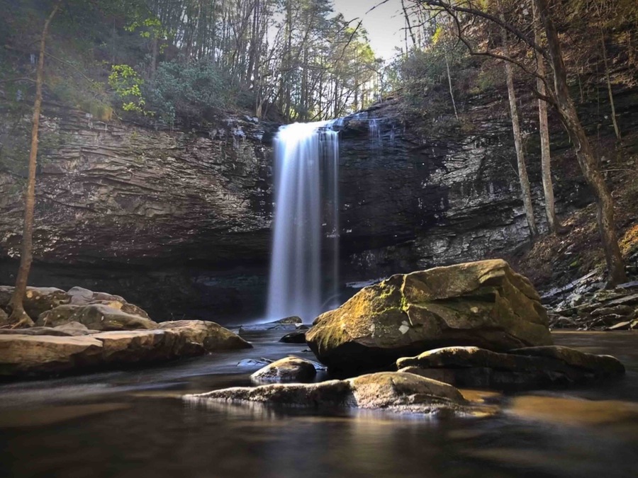 Nice waterfall in Cloudland Canyon State Parks