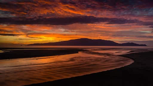 Sunset, Kapiti Island, Waikanae, New Zealand