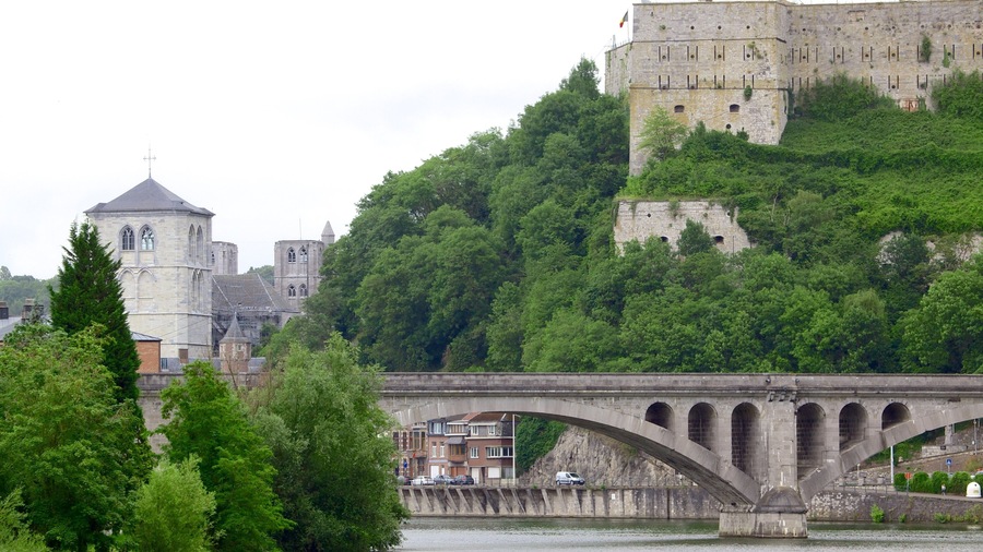 Citadel of Huy showing a bridge