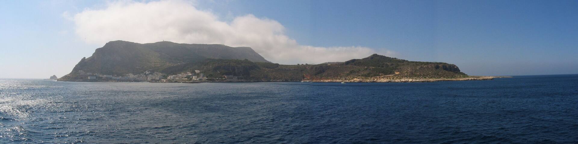 Panoramic of Levanzo island, Sicily, Italy