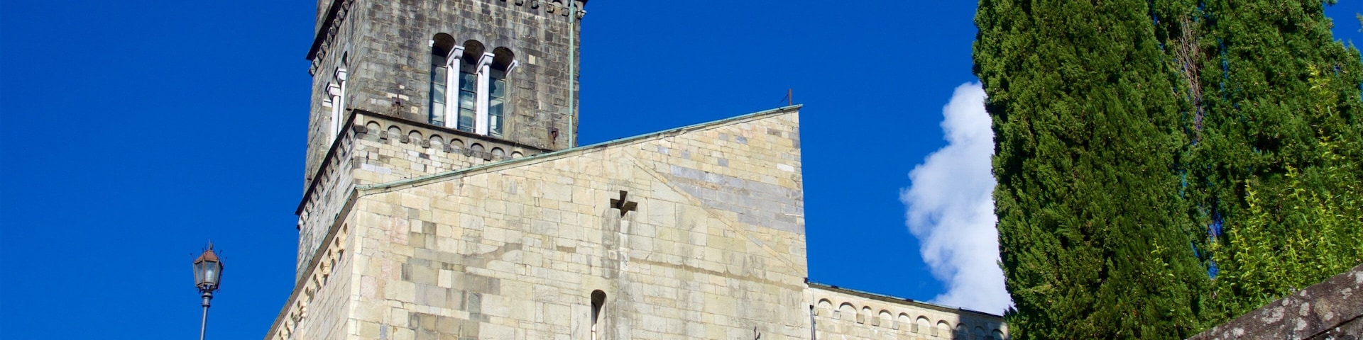 Barga featuring a castle