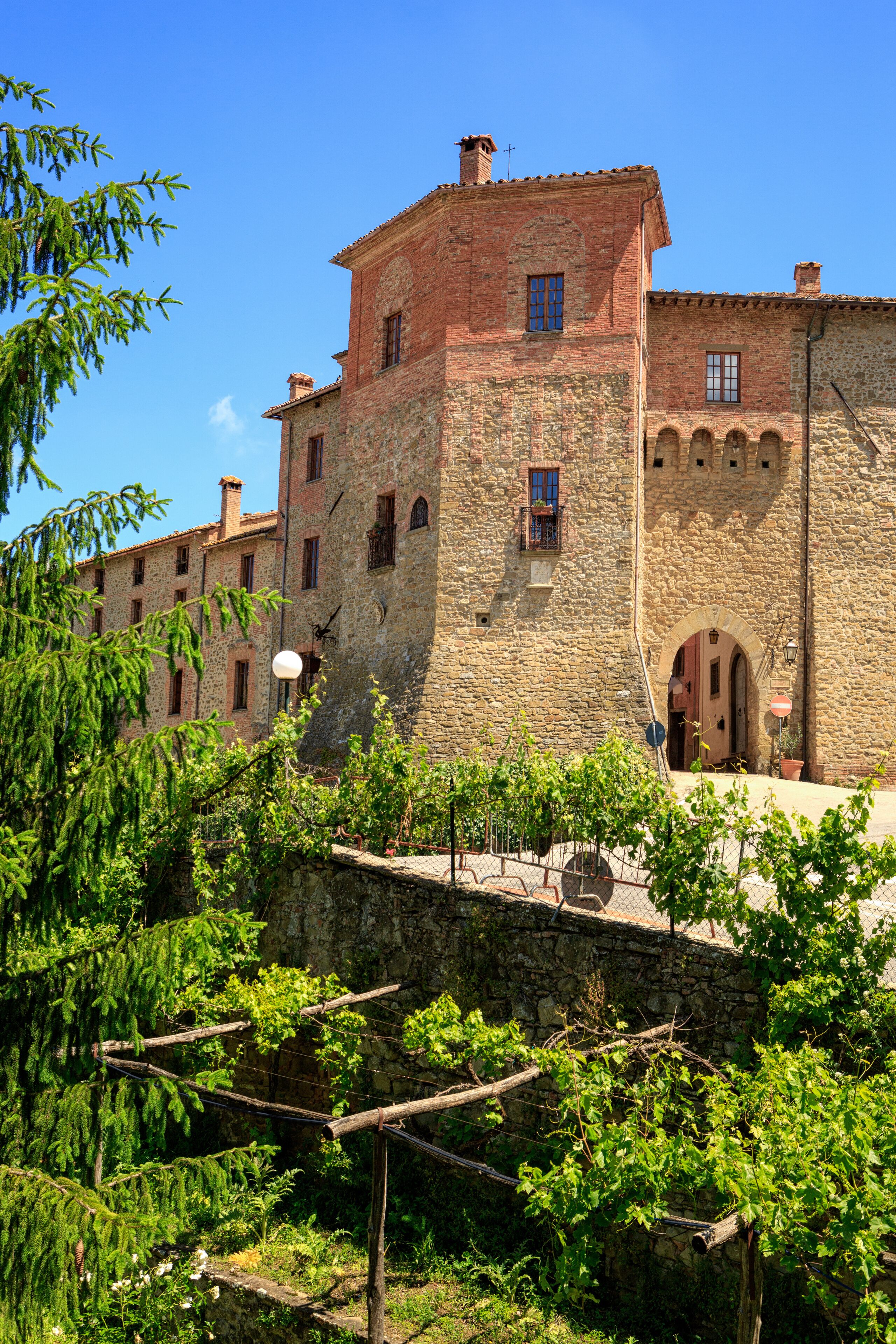 Houses in Paciano in Umbria, Italy