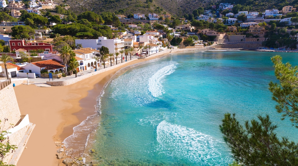 Moraira playa el Portet beach in Mediterranean Alicante