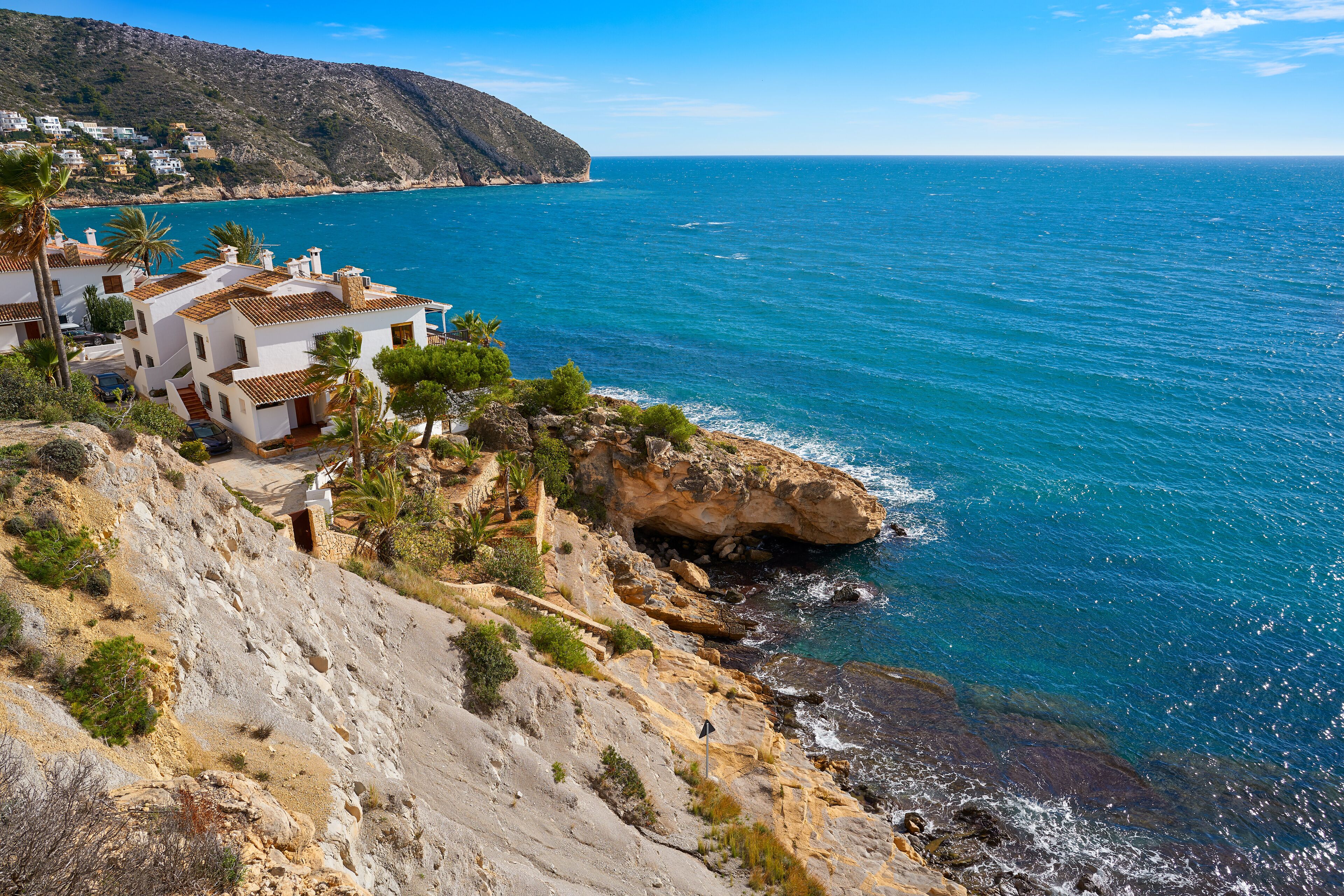 Moraira beach Portitxolet in Alicante at Teulada village of Spain