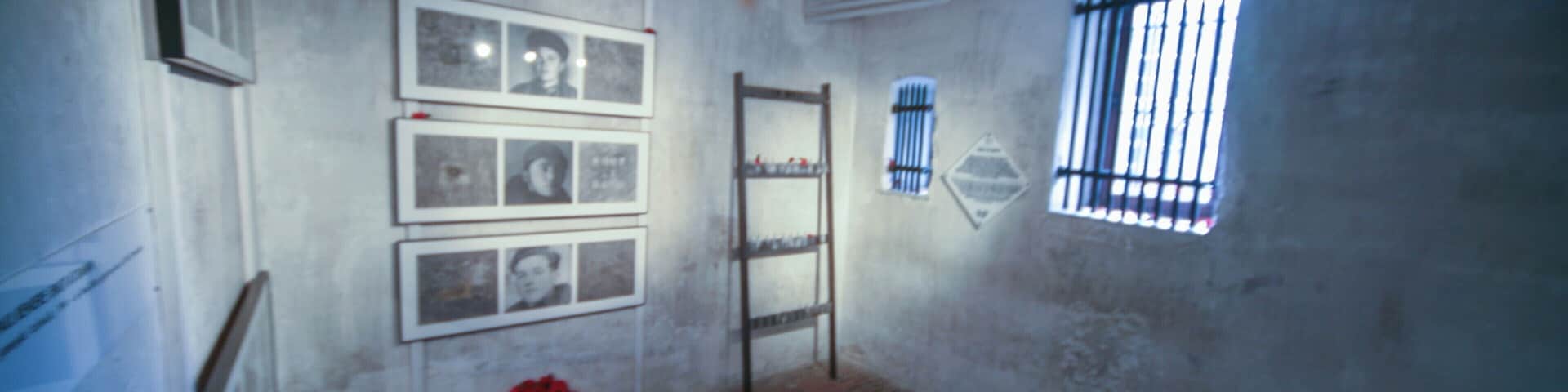 #Detail This is the condemned mens cell in the Town hall, Poperinghe, Flanders.
WW1
From here, many soldiers found guilty by a summary court martial, of desertion, were led out to the execution post, just outside, to be shot by firing squad.