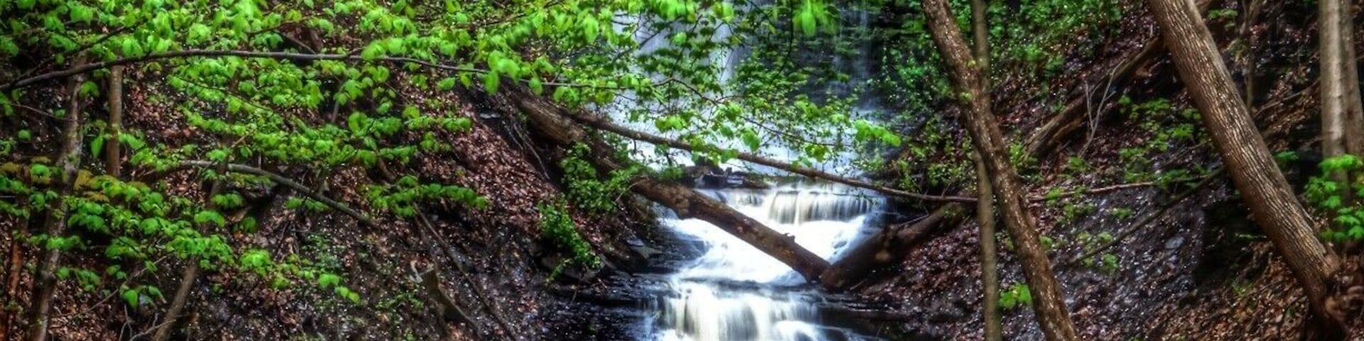 You don't need to hike far,as this waterfall is just on the other side of a barrier off the rural route road that runs through town. ( but if you blink you'll most likely miss it as it's not marked with any signage.) #hiking