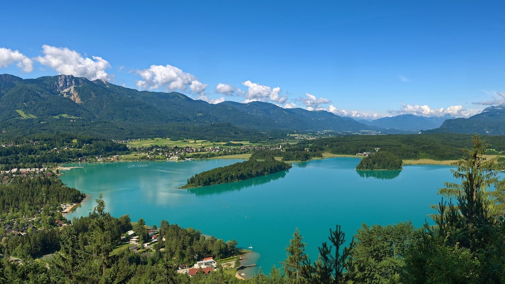 Panorama Faaker See / Kärnten / Österreich