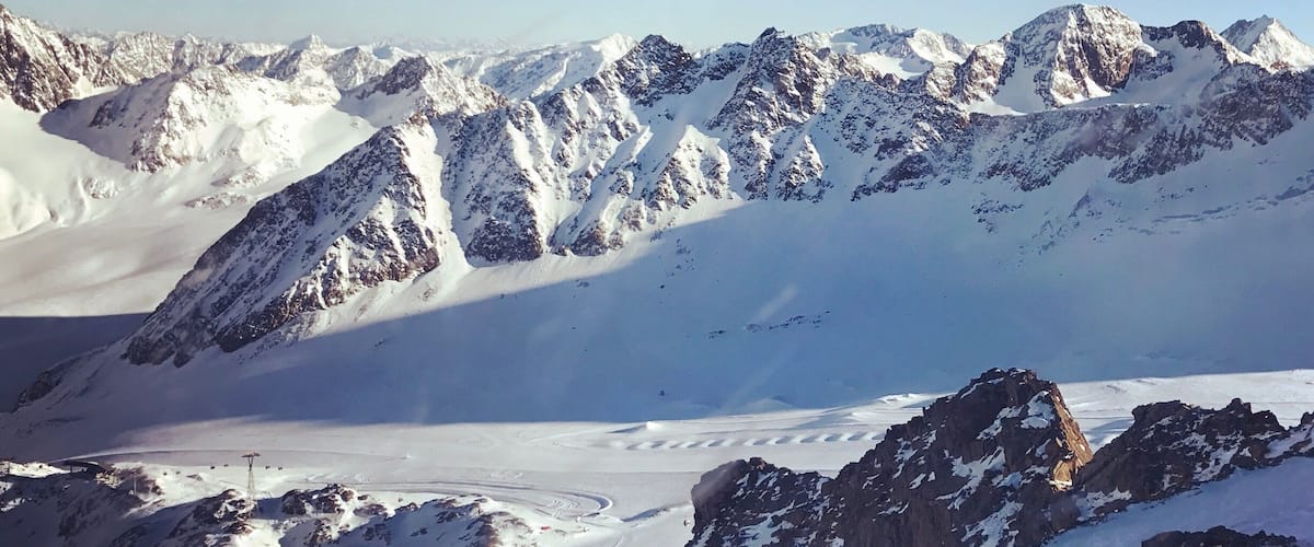 Great panoramic view from Pitztal Glacier 😍