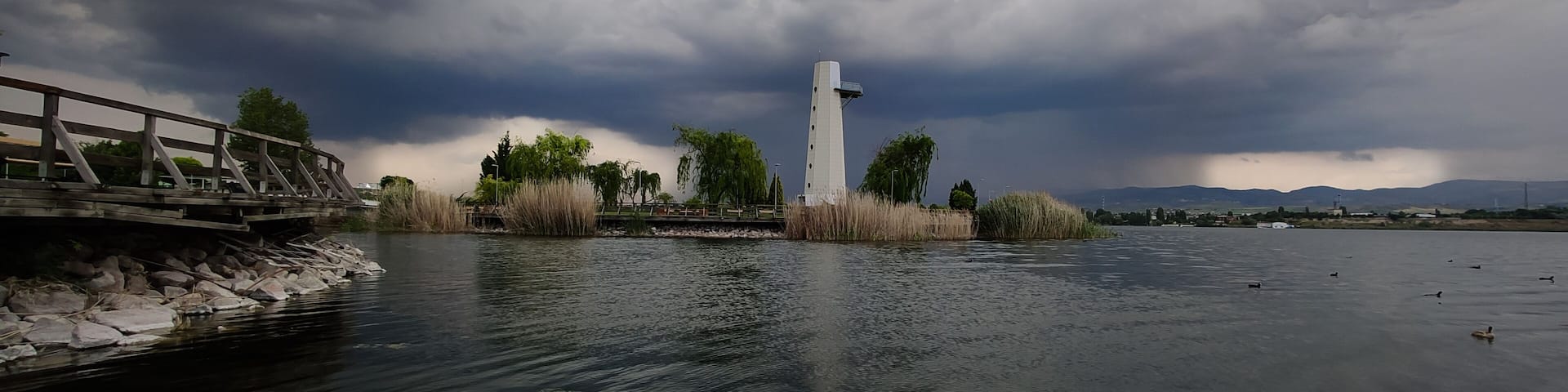 Mogan Lake Observation Tower. Mogan Park near Ankara, the capital of Turkey.