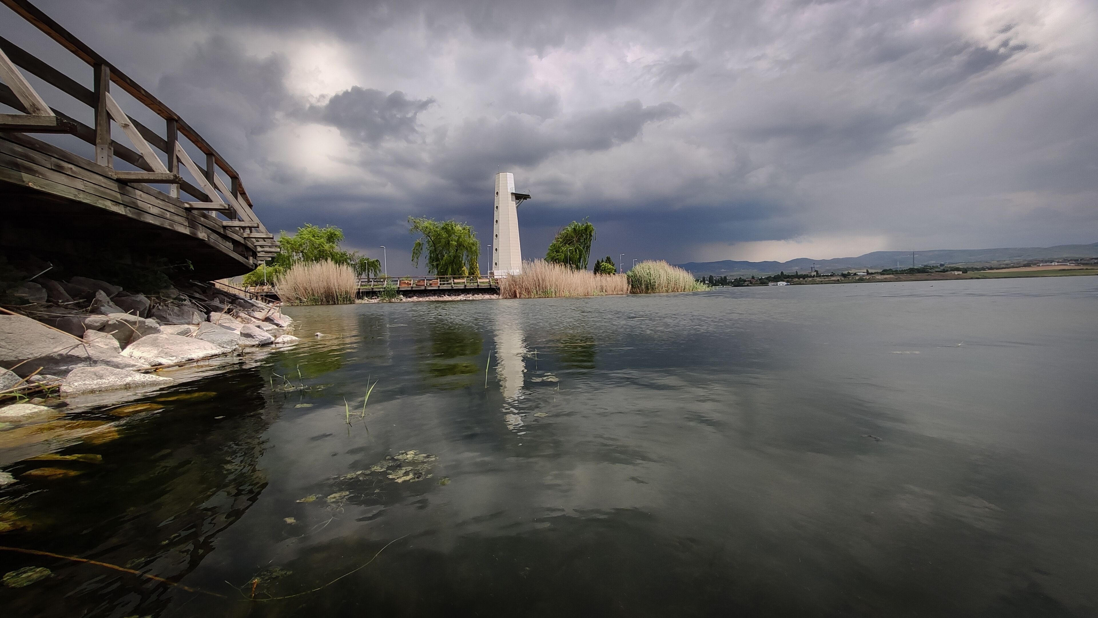 Mogan Lake Observation Tower. Mogan Park near Ankara, the capital of Turkey. 