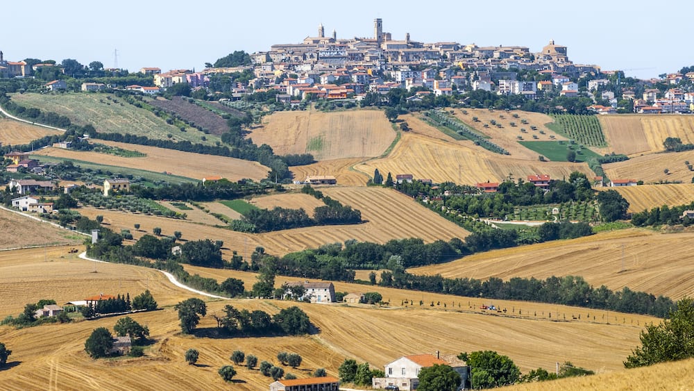 Potenza Picena (Macerata, Marches, Italy) - Panoramic view at summer