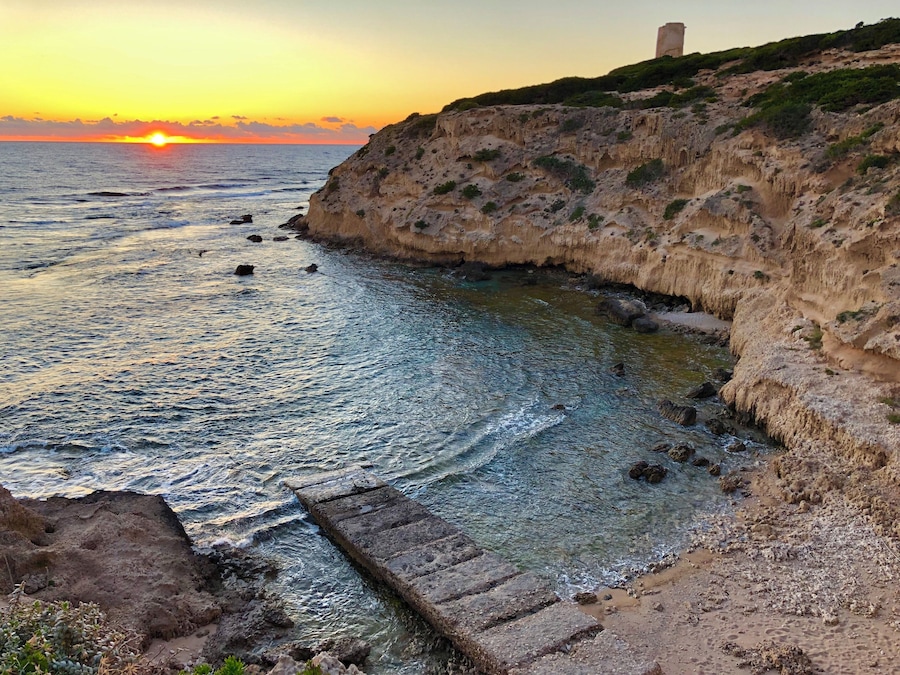 View towards Torre di Capo Mannu