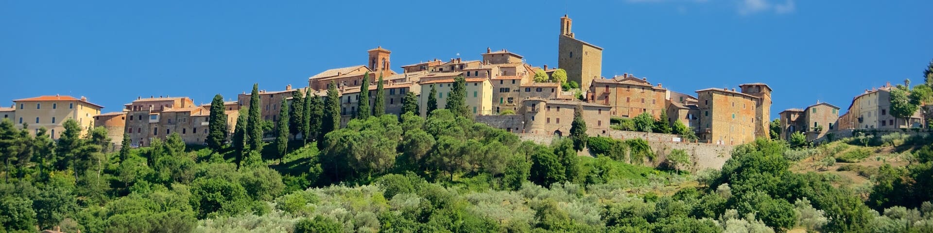 Panicale which includes landscape views and a city